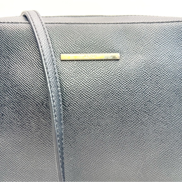 ALDO Elegant Black Crossbody Bag with Gold Accents - Picture 11 of 11